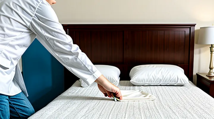 What should be used to treat a bed for bedbugs?