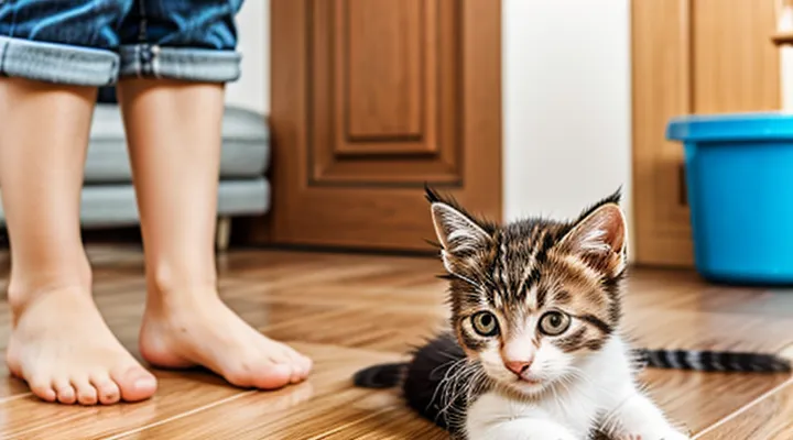 What should I do about fleas on a kitten?