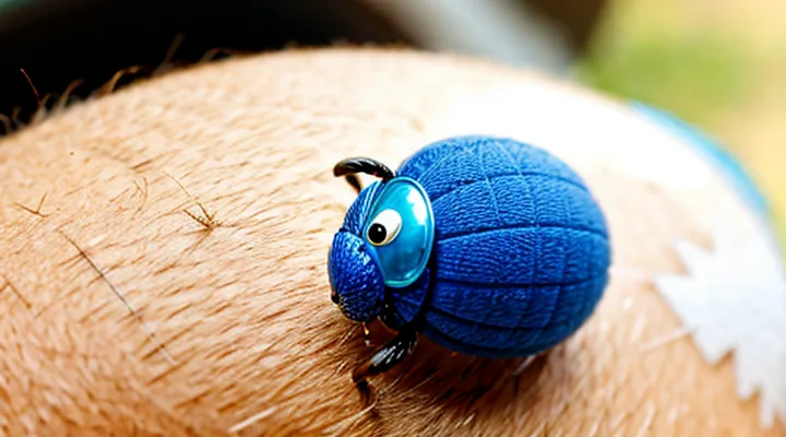 What should I do if the tick's head remains in the skin?