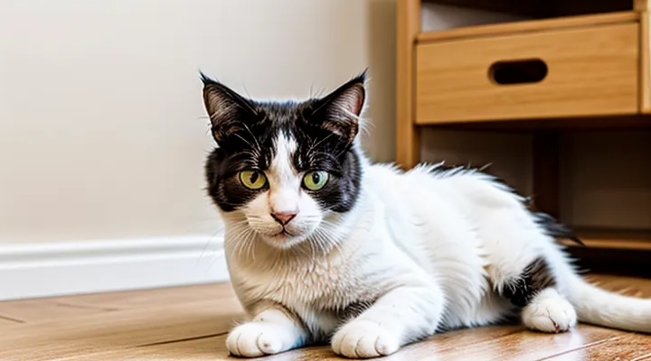 What should you do if a cat licks flea medication?