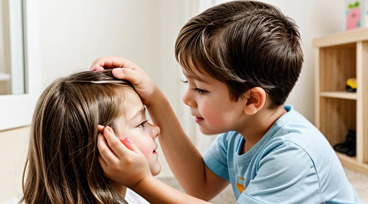 What should you do if a child has lice?
