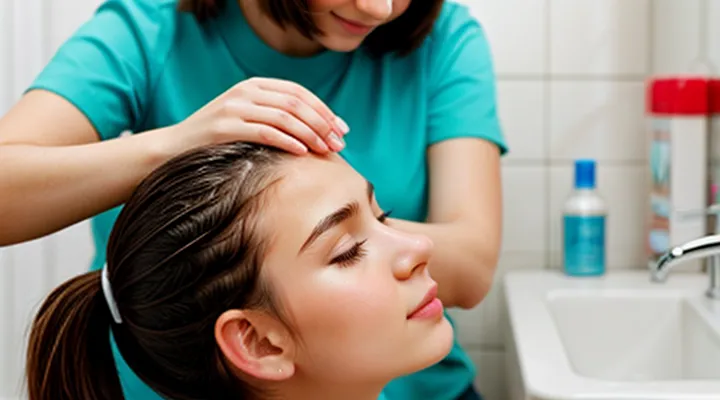 What should you do if a person has lice?