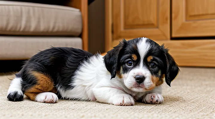 What should you do if a puppy has fleas in its first month of life?