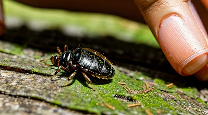 What should you do if a tick is crawling but hasn't bitten?