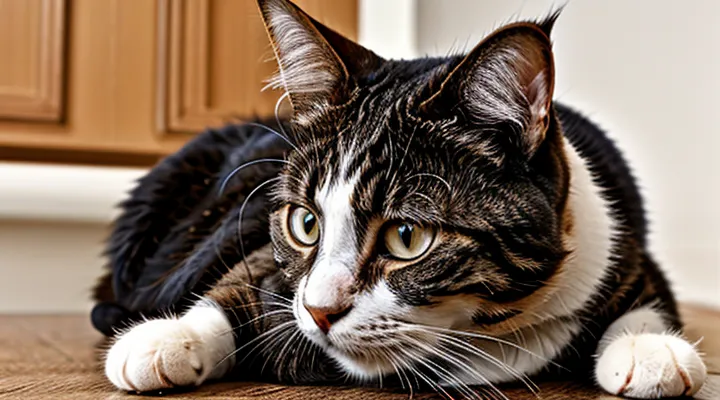 What should you do if an ear mite is found on a cat?