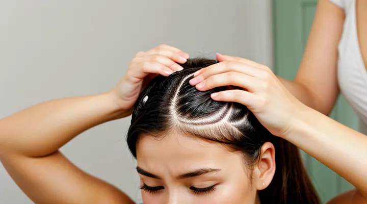 What should you do if you have lice on your head?