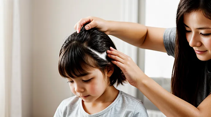 What should you do when lice appear on the head?
