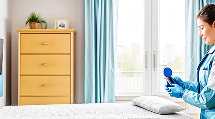 What steps should I take after disinfecting an apartment for bed bugs?