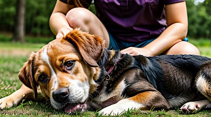 What symptoms appear in dogs after a tick bite?