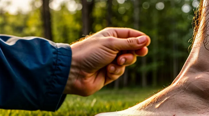 What symptoms does a person experience after a bite from an infected tick?