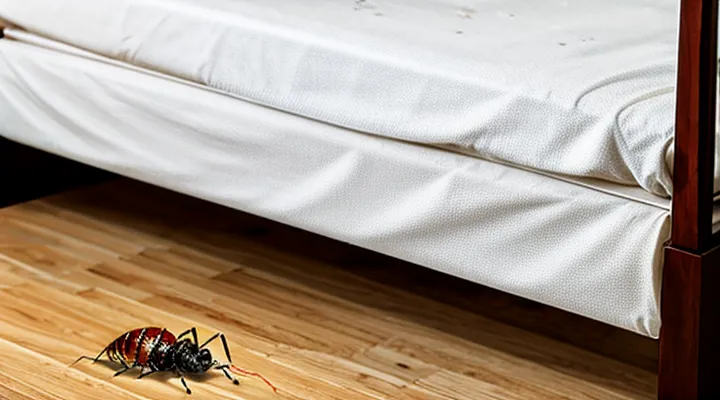 What symptoms occur after a bedbug bite?