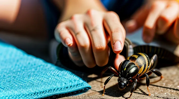 What to apply to a tick bite on a human?