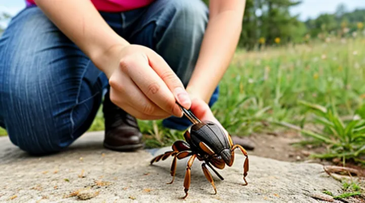 What to do after removing a tick from a person?