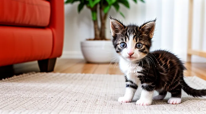What to do if a one-month-old kitten has fleas?