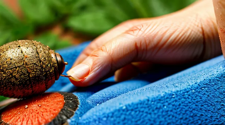 What to do if the tick's head remains in the skin?