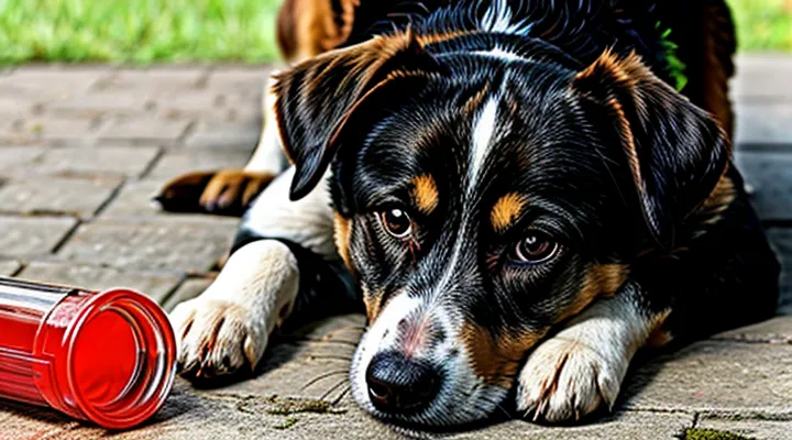 What will happen if a dog licks off flea and tick medication?