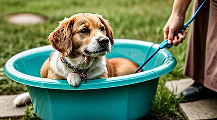When can a dog be bathed after tick treatment?