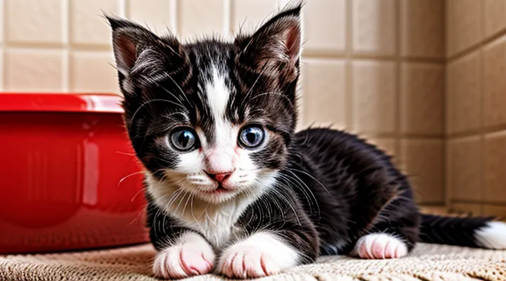 When can a kitten be bathed for the first time after flea treatment?