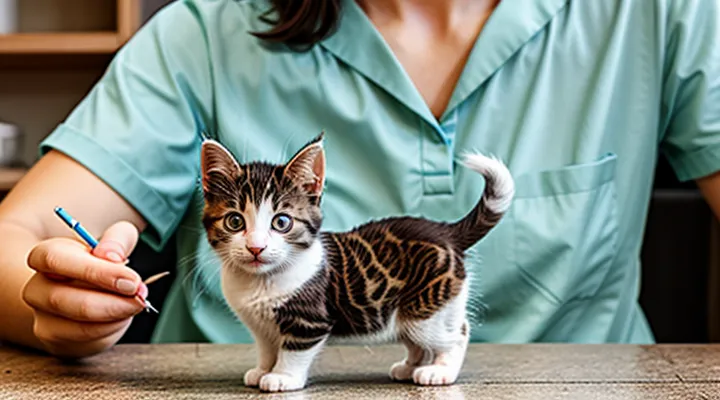 When can a kitten be treated for fleas?