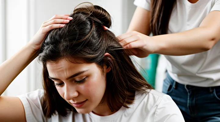 When do lice appear on a person?