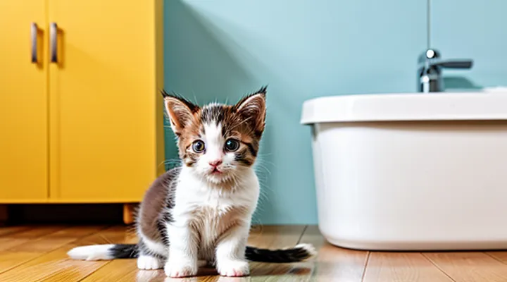 When is it safe to wash a kitten after applying flea drops?