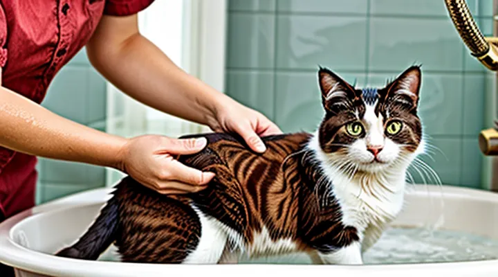 When should a cat be washed after applying flea drops?