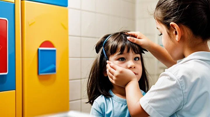 Where can lice appear on a child?