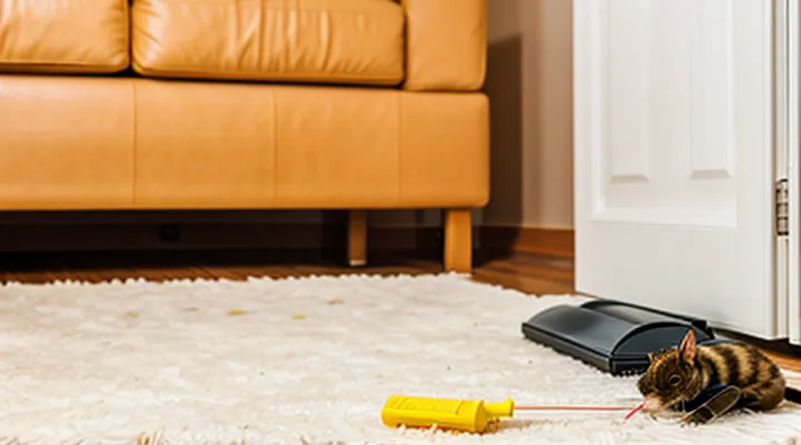 Where do fleas appear in an apartment?