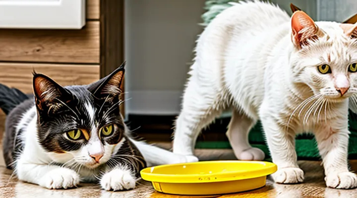 Where do fleas go after a cat is treated with flea drops?