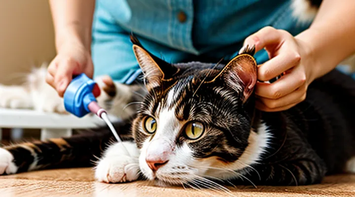 Where do fleas go after flea drops are applied to a cat’s neck?
