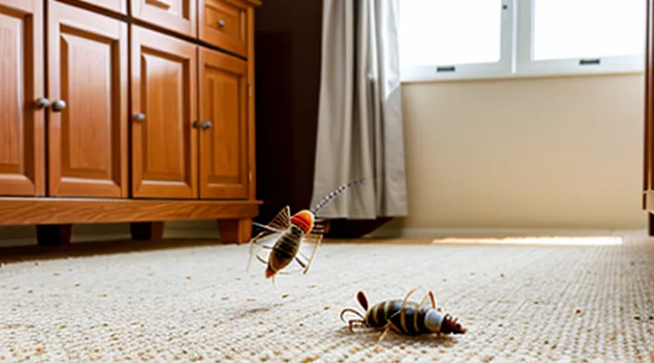 Where do ground fleas originate in a private house?