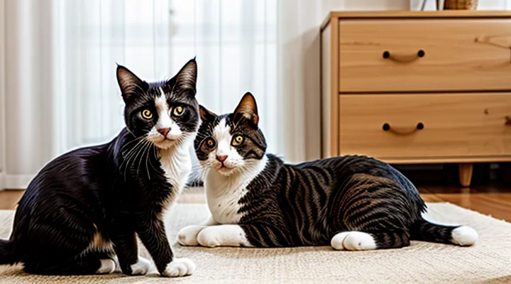 Where should flea treatment be applied to cats?