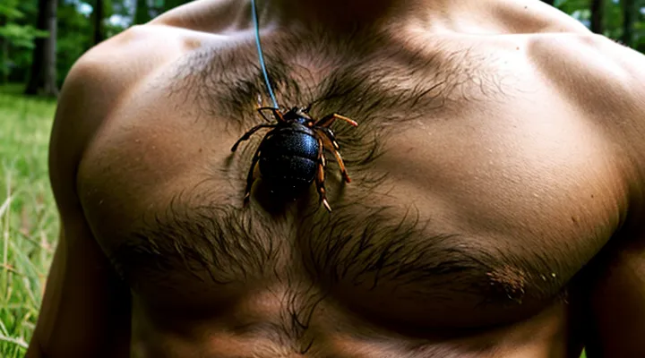 Where to go for a tick bite on the torso?