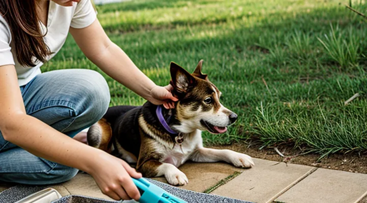 Why did fleas infest a dog?