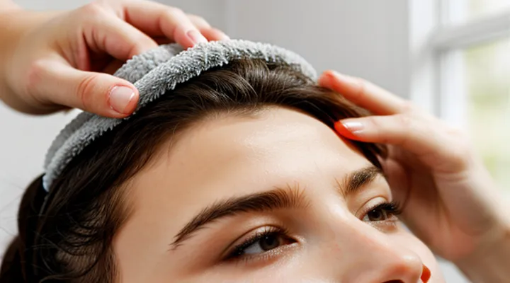 Why do lice appear on the head?