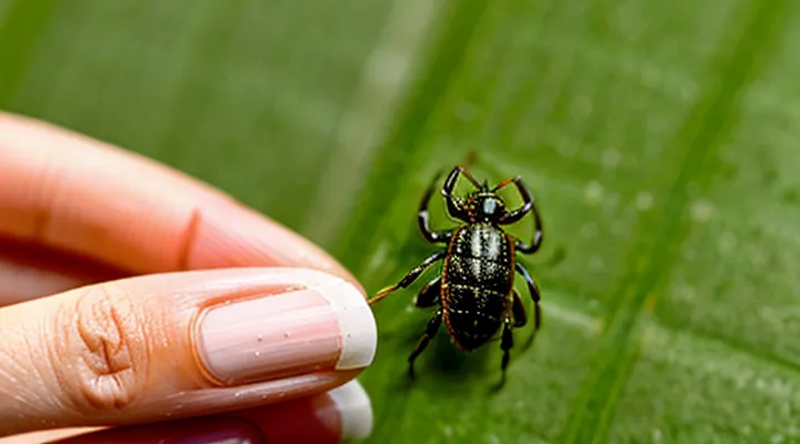 Why does a tick bite a person?