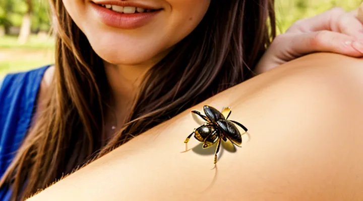 Why does the bite site hurt after a tick is removed from a person?