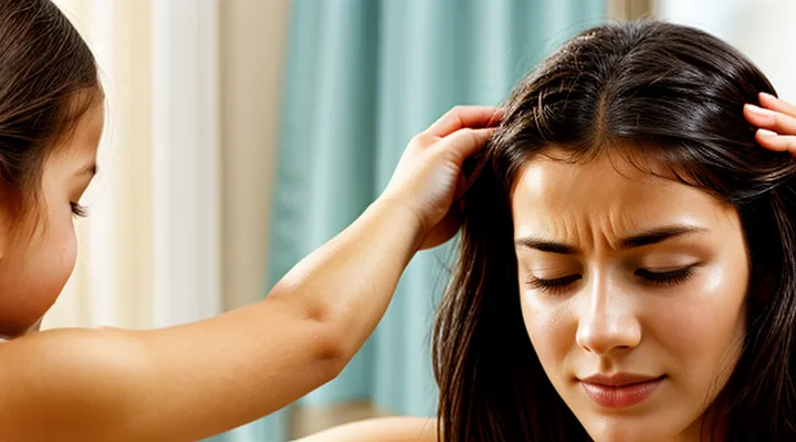 Why does the head itch when lice are present?